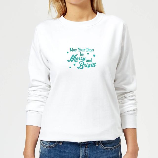 Merry Days Women's Sweatshirt - White - L - Weiß on Productcaster.