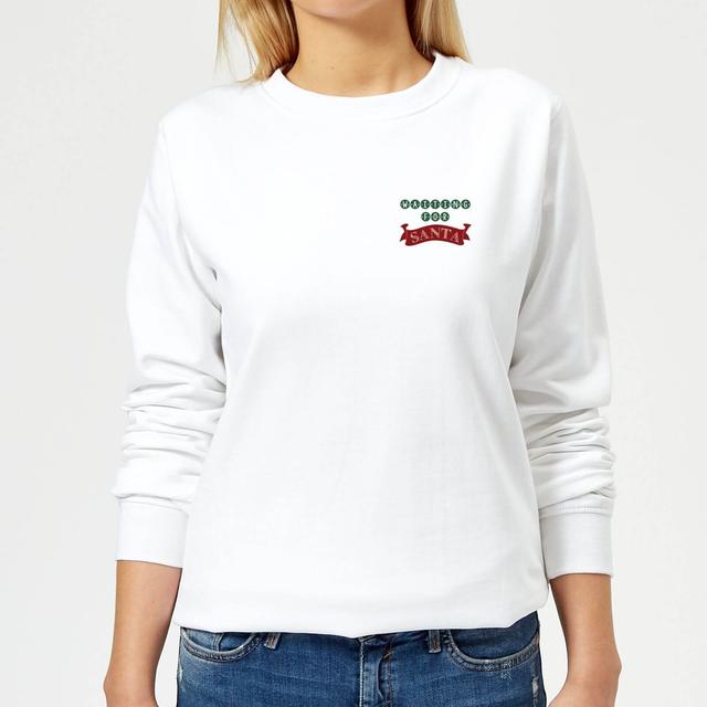 Waiting for Santa Women's Sweatshirt - White - S - Weiß on Productcaster.