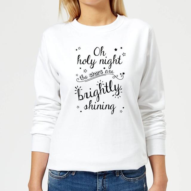 Holy Night Women's Sweatshirt - White - M - Weiß on Productcaster.