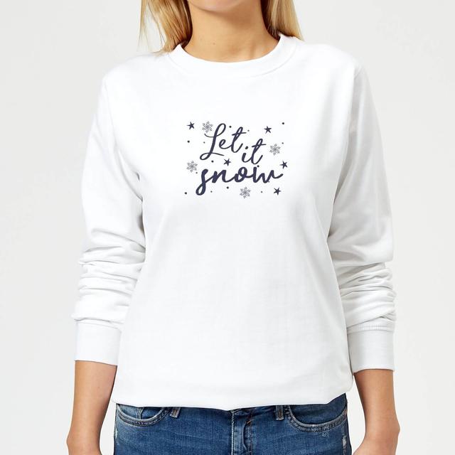 Let is Snow Flakes Women's Sweatshirt - White - S - Weiß on Productcaster.