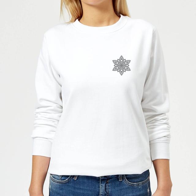 Snowflake Women's Sweatshirt - White - XL - Weiß on Productcaster.