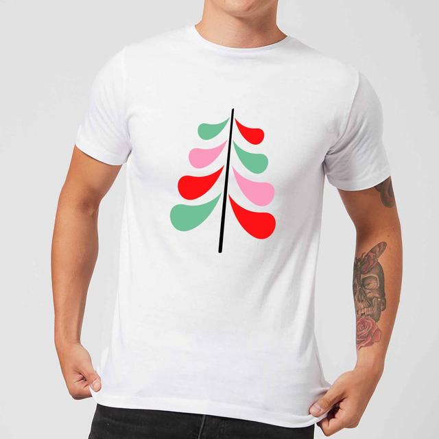 Simple Christmas Tree Men's T-Shirt - White - XL - Weiß on Productcaster.