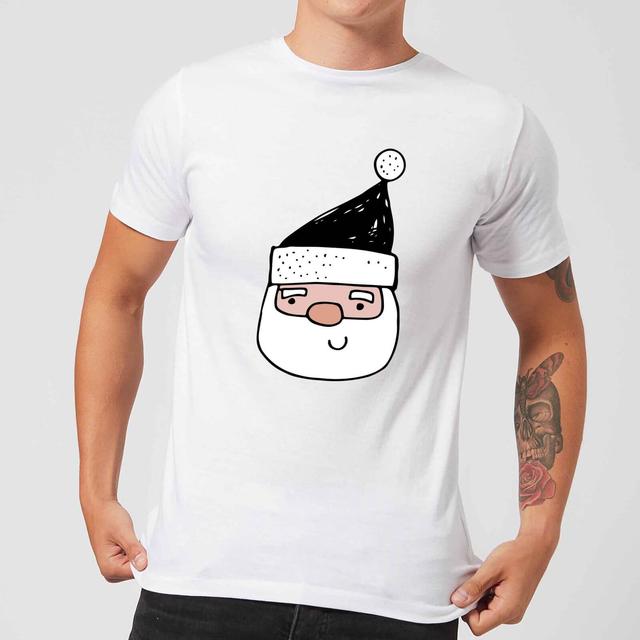 Santa Men's T-Shirt - White - M - White on Productcaster.