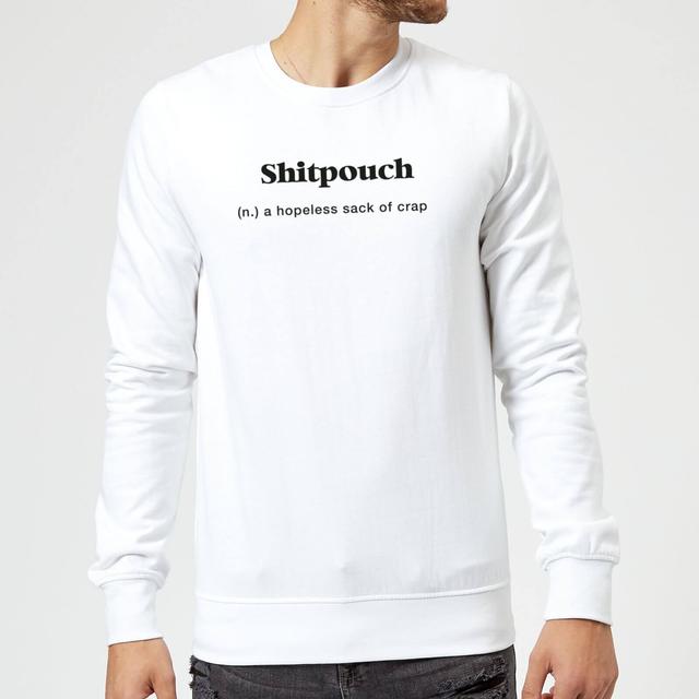 Shitpouch Sweatshirt - White - L - Weiß on Productcaster.