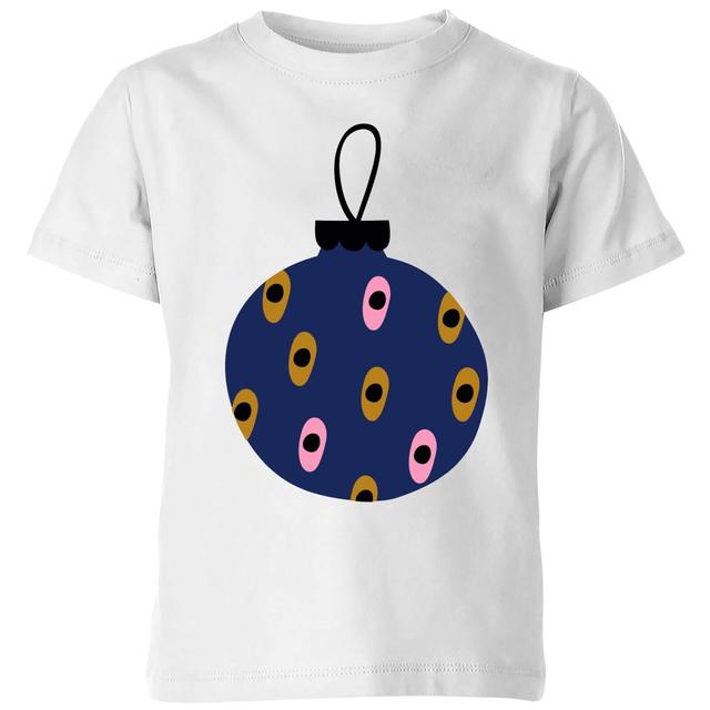 Spotty Bauble Kids' T-Shirt - White - 9-10 Jahre - Weiß on Productcaster.