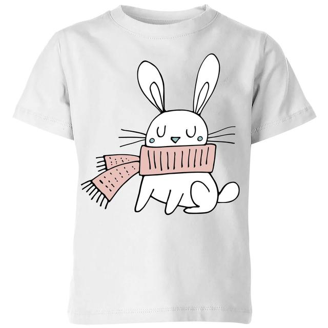 Christmas Rabbit Kids' T-Shirt - White - 7-8 Jahre - Weiß on Productcaster.