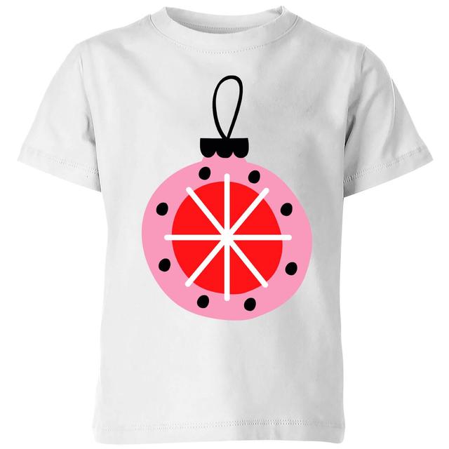 Star Bauble Kids' T-Shirt - White - 3-4 Jahre - Weiß on Productcaster.