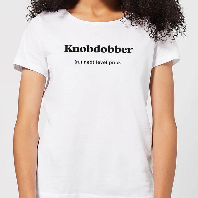 Knobdobber Women's T-Shirt - White - L - Weiß on Productcaster.