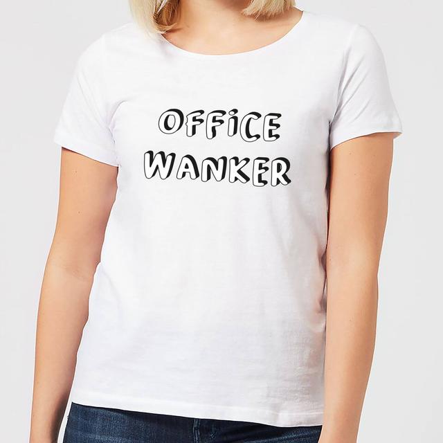 Office Wanker Women's T-Shirt - White - XXL - Weiß on Productcaster.