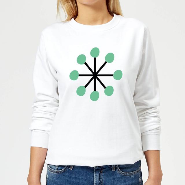 Green Star Women's Sweatshirt - White - L - Weiß on Productcaster.