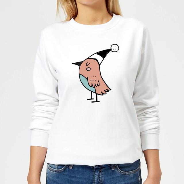 Festive Robin Women's Sweatshirt - White - XL - Weiß on Productcaster.