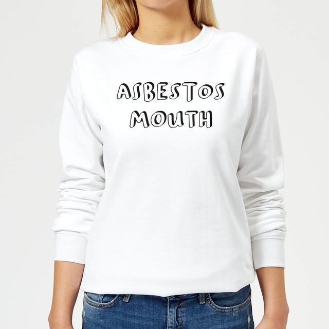 Asbestos Mouth Women's Sweatshirt - White - M - Weiß on Productcaster.