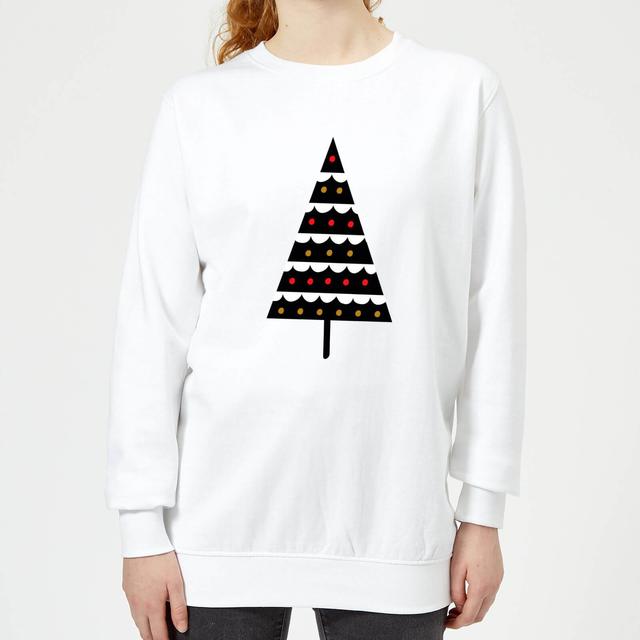 Dark Christmas Tree Women's Jumper - White - XXL on Productcaster.