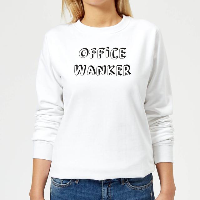 Office Wanker Women's Sweatshirt - White - S - Weiß on Productcaster.