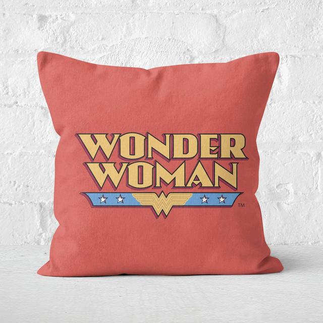 DC Cushions Retro Wonder Woman DC 40x40cm Square Cushion Square Cushion - 60x60cm - Soft Touch on Productcaster.