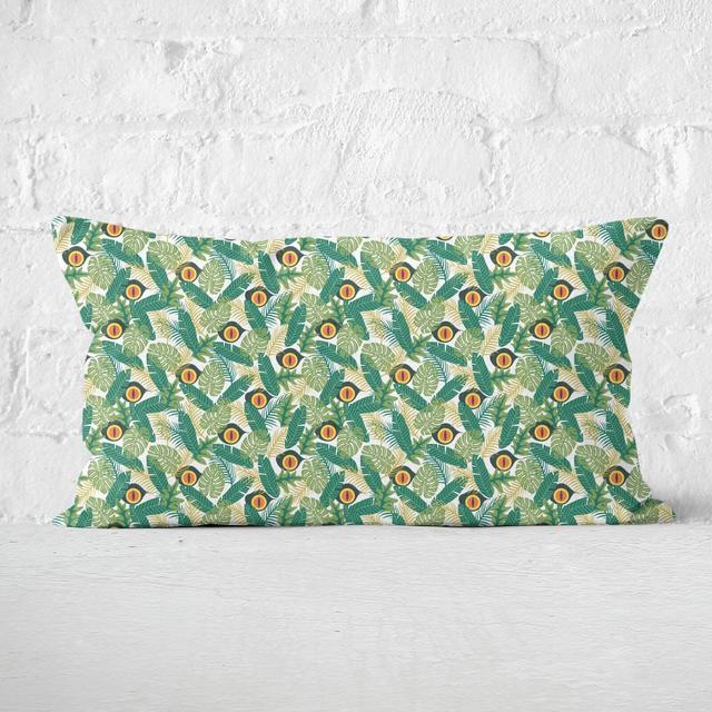 Green Jurassic Park Rectangular Cushion 30x50 - Soft Touch on Productcaster.