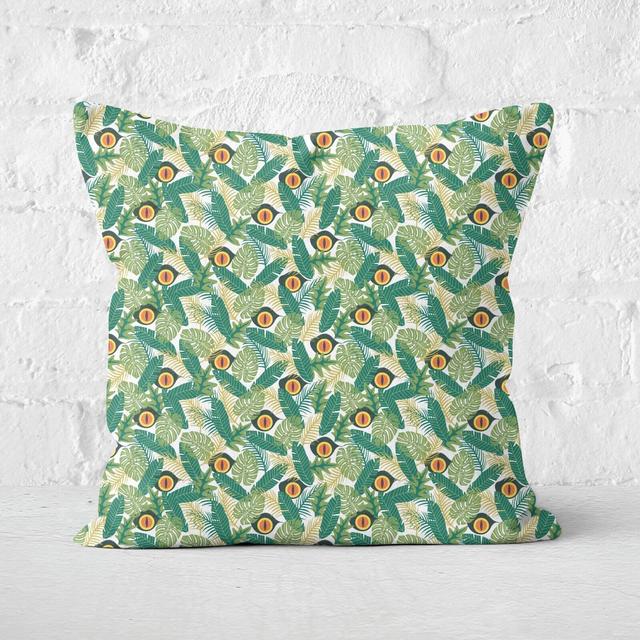 Green Jurassic Park Square Cushion 40x40cm - 40x40cm - Soft Touch on Productcaster.