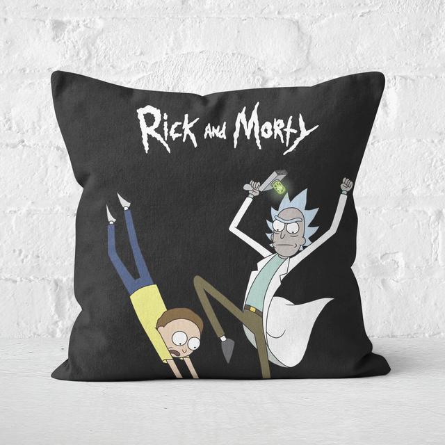 Rick And Morty Portal Square Cushion - 50x50cm - Soft Touch on Productcaster.