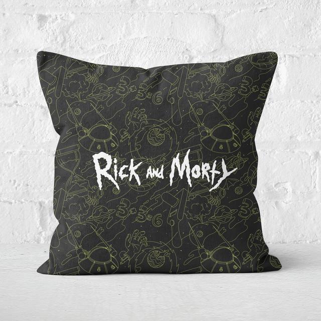 Rick And Morty Square Cushion - 50x50cm - Soft Touch on Productcaster.