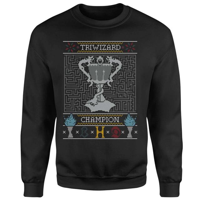 Trwizard Champion Christmas Jumper - Black - 5XL on Productcaster.