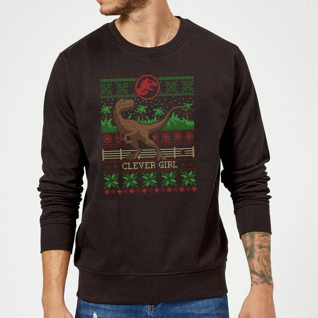 Jurassic Park Clever Girl Christmas Jumper - Black - XXL on Productcaster.