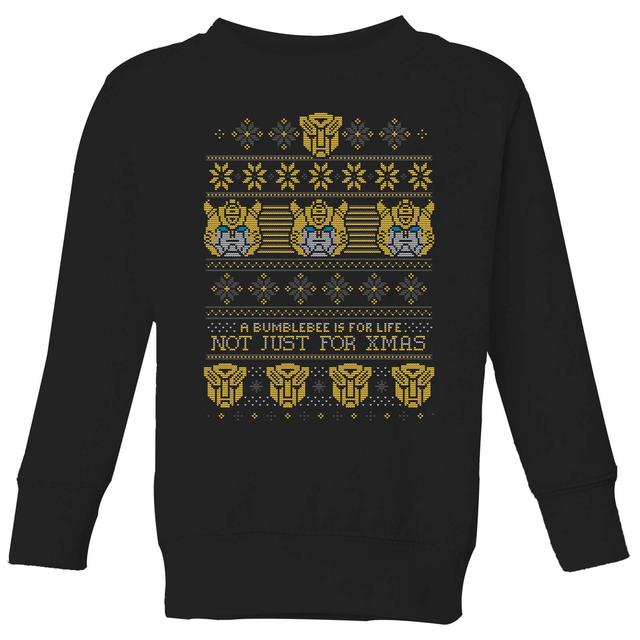 Bumblebee Classic Ugly Knit Kids' Christmas Jumper - Black - 9-10 Years on Productcaster.