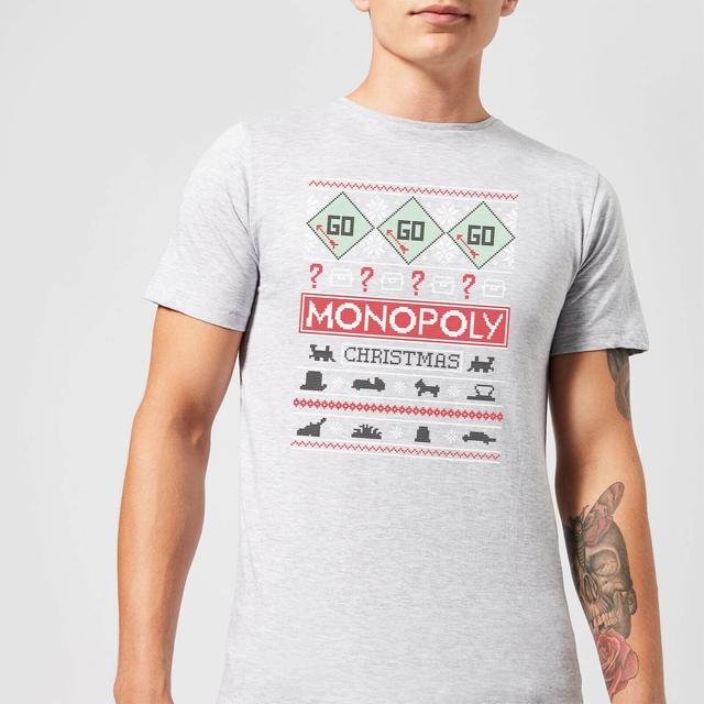 Monopoly Men's Christmas T-Shirt - Grey - XXL on Productcaster.