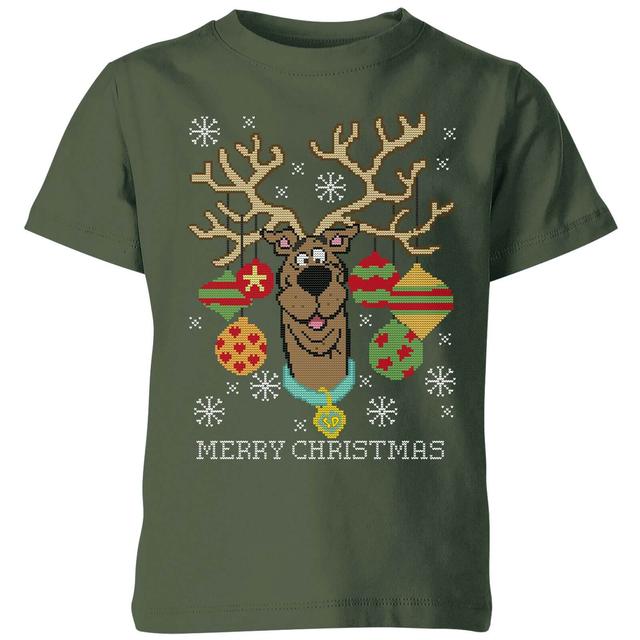 Scooby Doo Kids' Christmas T-Shirt - Forest Green - 9-10 años on Productcaster.