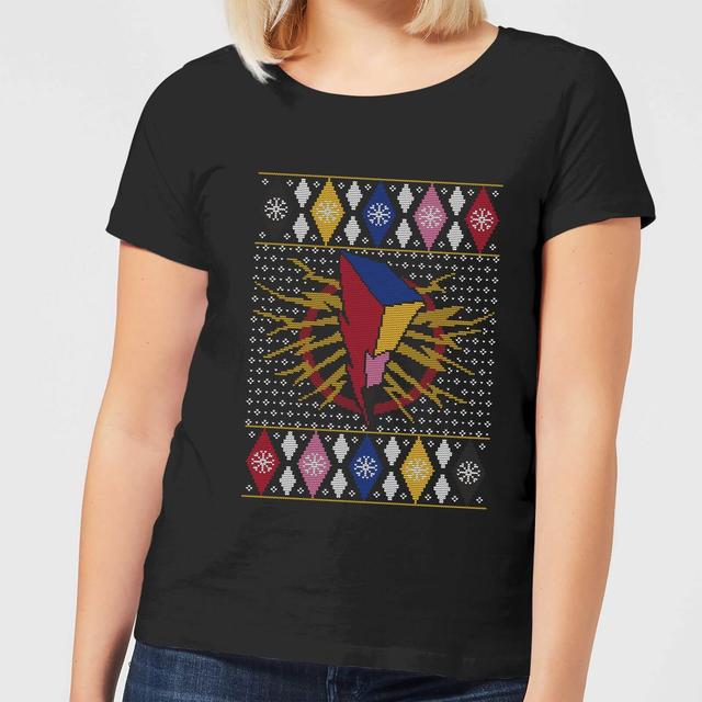 Power Rangers Women's Christmas T-Shirt - Black - S on Productcaster.