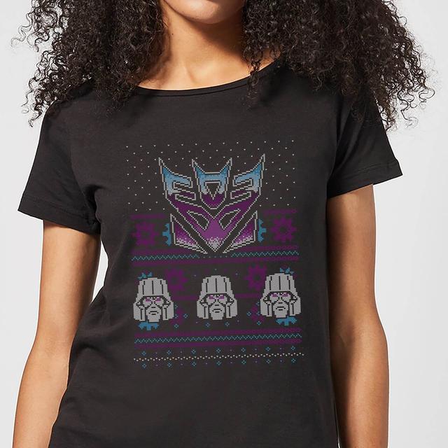 Decepticons Classic Ugly Knit Women's Christmas T-Shirt - Black - XL on Productcaster.