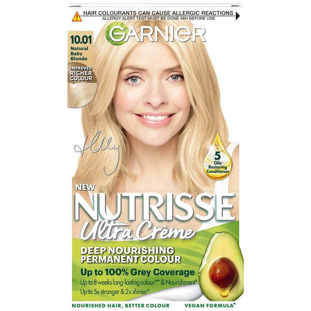 Garnier Nutrisse Permanent Hair Dye (Various Shades) - 10.01 Baby Blonde (Holly's Shade) on Productcaster.