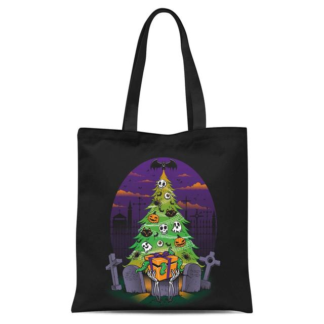 Tobias Fonseca Halloween Is My Xmas Tote Bag - Black on Productcaster.