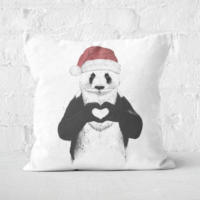 Santa Panda Square Cushion - 50x50cm - Soft Touch on Productcaster.