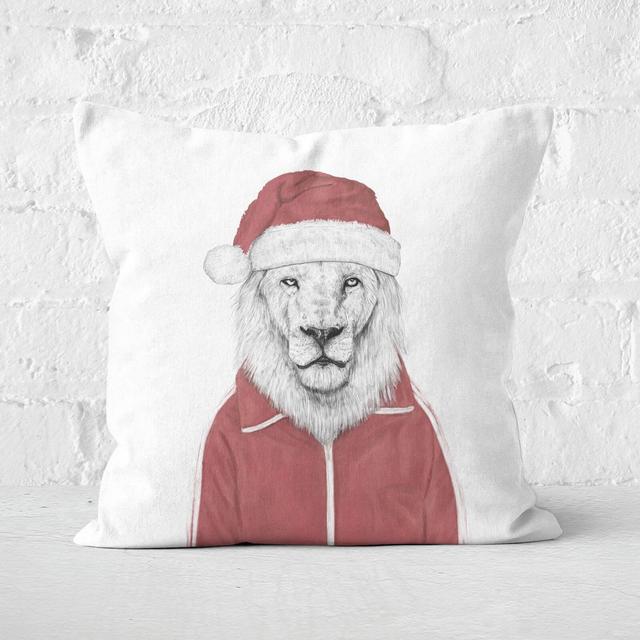 Santa Lion Square Cushion - 50x50cm - Soft Touch on Productcaster.