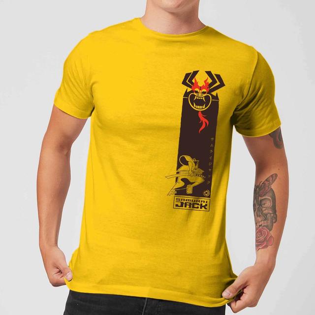 Samurai Jack Samurai Stripe Men's T-Shirt - Yellow - S on Productcaster.