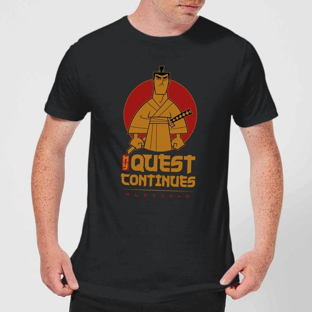 Samurai Jack My Quest Continues Men's T-Shirt - Black - 4XL on Productcaster.