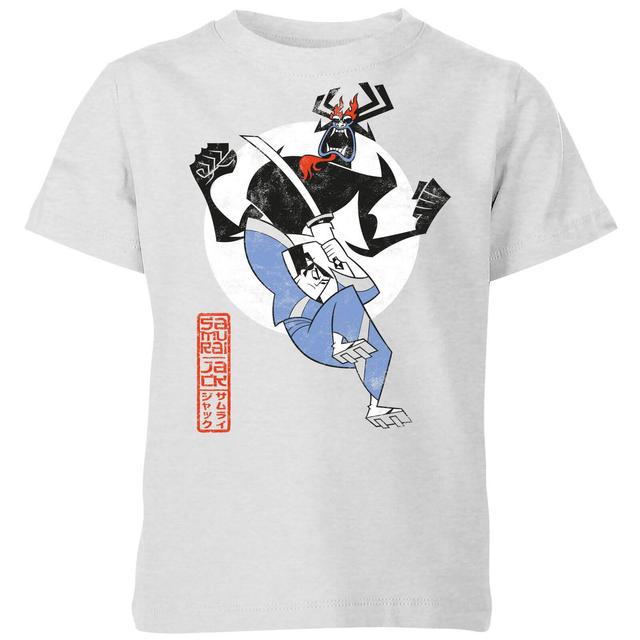 Samurai Jack Eternal Battle Kids' T-Shirt - Grey - 7-8 Jahre on Productcaster.