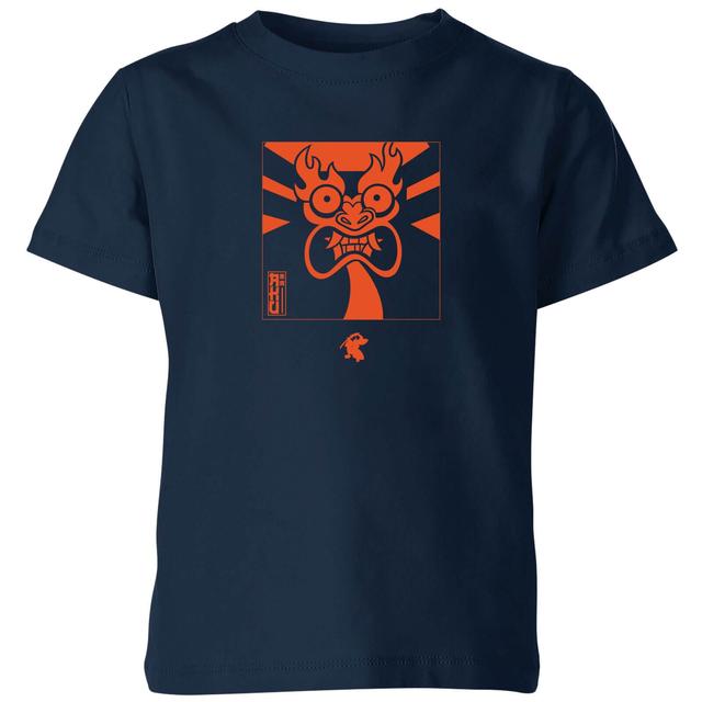 Samurai Jack Aku Kanji Kids' T-Shirt - Navy - 11-12 Jahre - Marineblau on Productcaster.