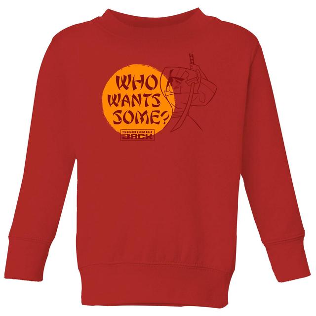 Sudadera para niño Samurai Jack Who Wants Some - Rojo - 9-10 años - Rojo on Productcaster.