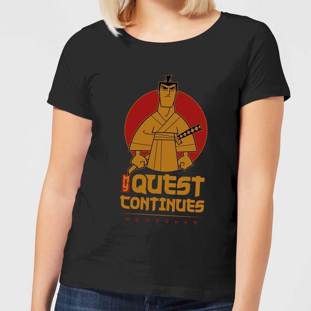 Samurai Jack My Quest Continues Women's T-Shirt - Black - M - Negro on Productcaster.