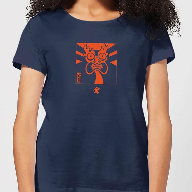 Camiseta para mujer Samurai Jack Aku Kanji - Azul marino - M - Azul Marino on Productcaster.