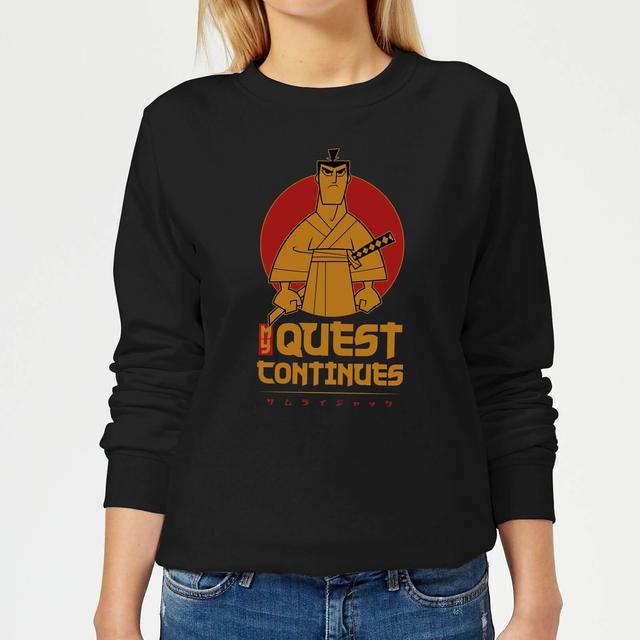 Samurai Jack My Quest Continues Women's Sweatshirt - Black - XXL on Productcaster.