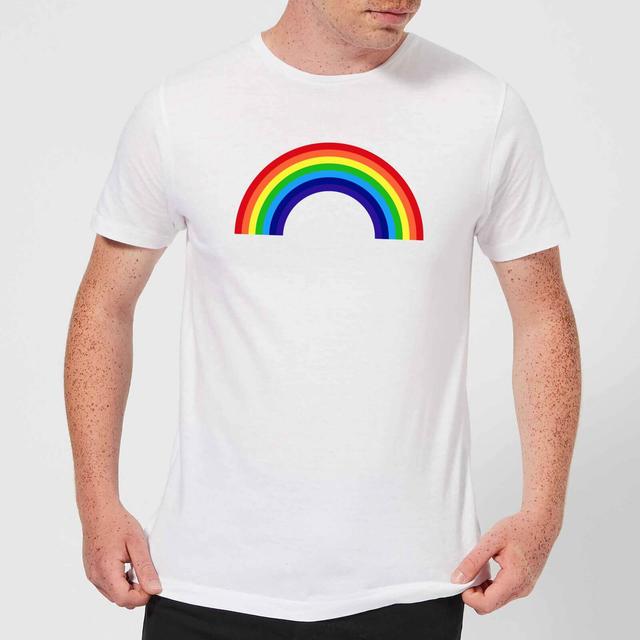 Classic Rainbow Men's T-Shirt - White - XXL - Weiß on Productcaster.