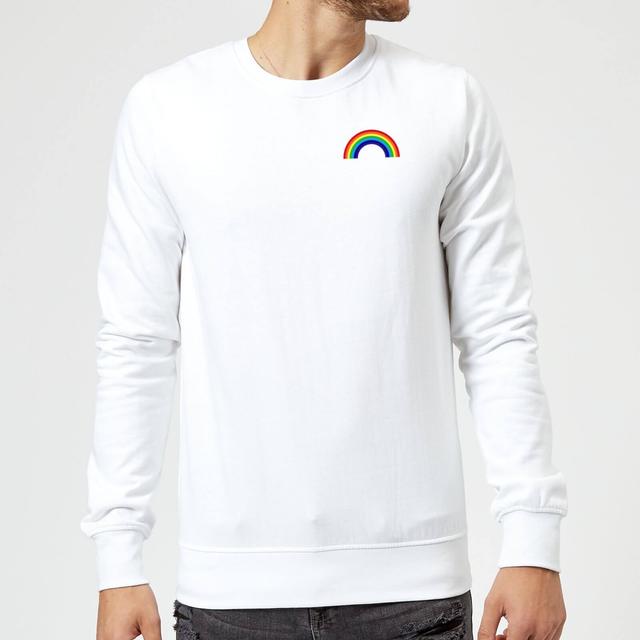 Classic Rainbow Pocket Sweatshirt - White - XXL - Weiß on Productcaster.