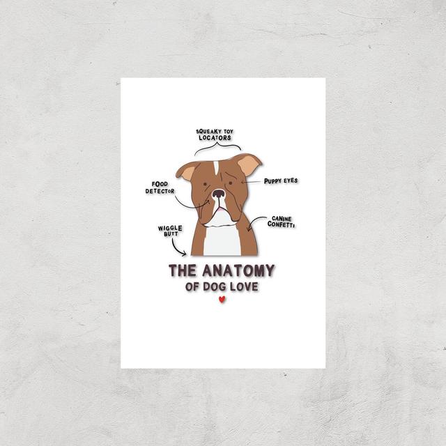 The Anatomy Of Dog Love Art Print - A2 - Print Only on Productcaster.