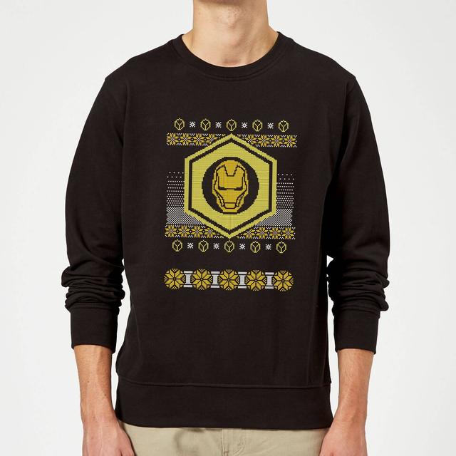 Iron Man Christmas Jumper - Black - M on Productcaster.