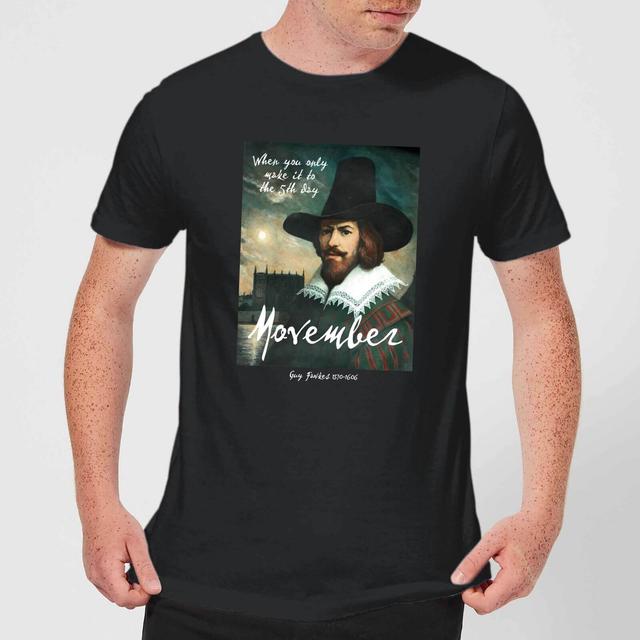 Guy Fawkes T-Shirt - Black - XL - Black on Productcaster.