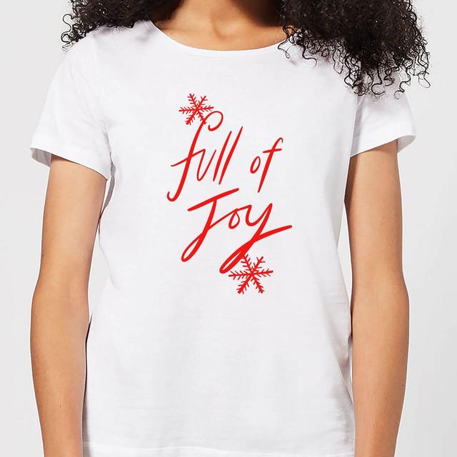 Full Of Joy Women's T-Shirt - White - XXL - Weiß on Productcaster.