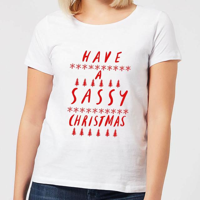 Have A Sassy Christmas Women's T-Shirt - White - M - Weiß on Productcaster.