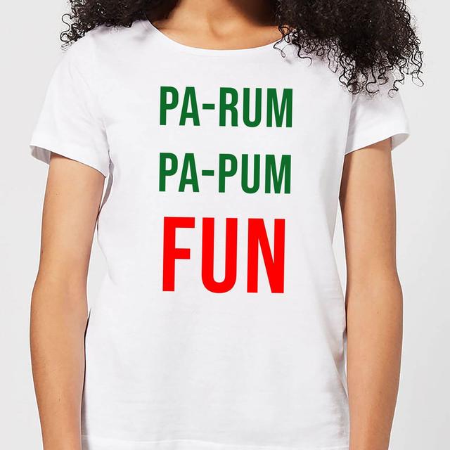 Pa-Rum Pa-Pum Fun Women's T-Shirt - White - L - White on Productcaster.